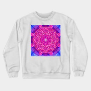 Glowing Pink and Blue  Lights Crewneck Sweatshirt